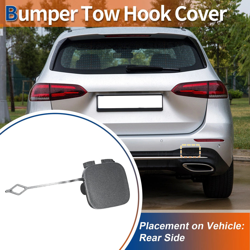 Rear Car Bumper Tow Hook Cover Replacement for Mercedes-Benz B-Class (2012–2018)