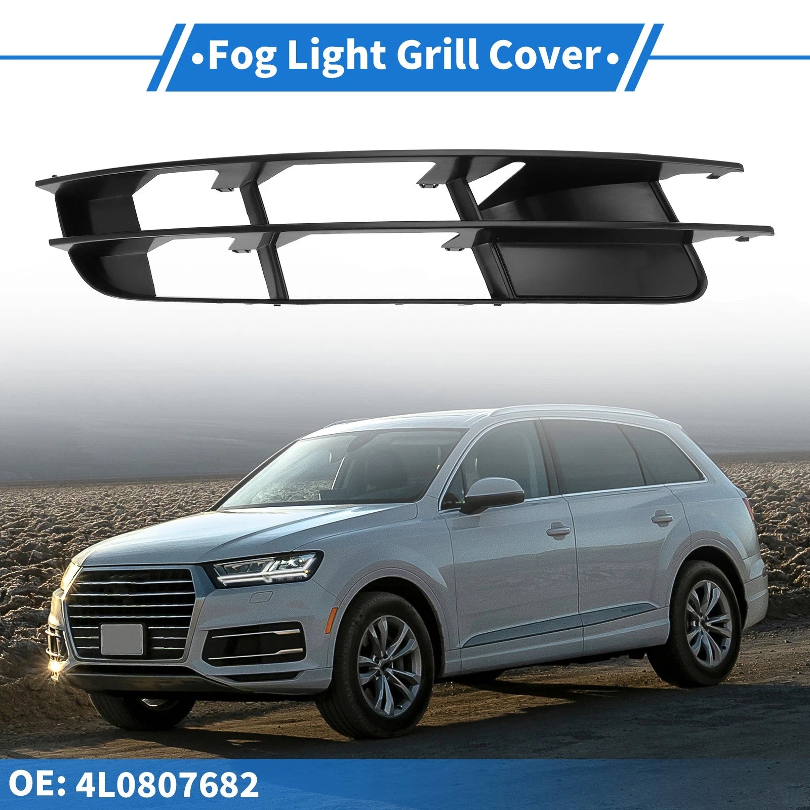 Front Right Fog Light Grill Replacement for Audi Q7 (2007–2009)