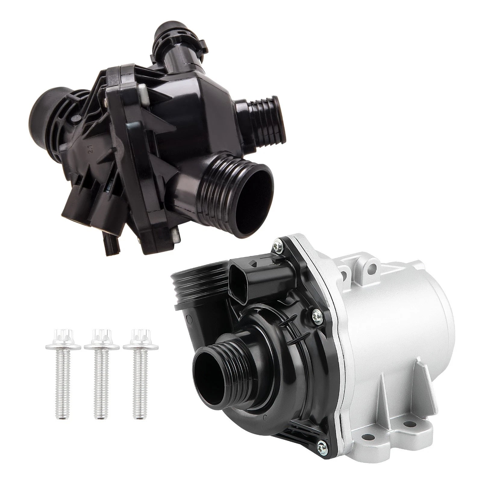 Water Pump Kit with Thermostat for BMW E60 E82 E88 E92 335i 535i (2007–2013)