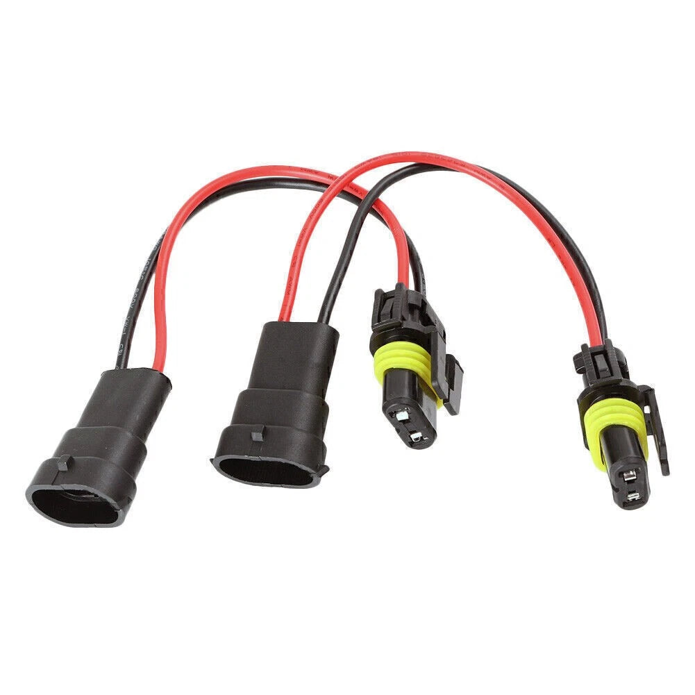 Pair 9006 to H8 H11 Fog Light Conversion Wire Harness Socket Adapter for