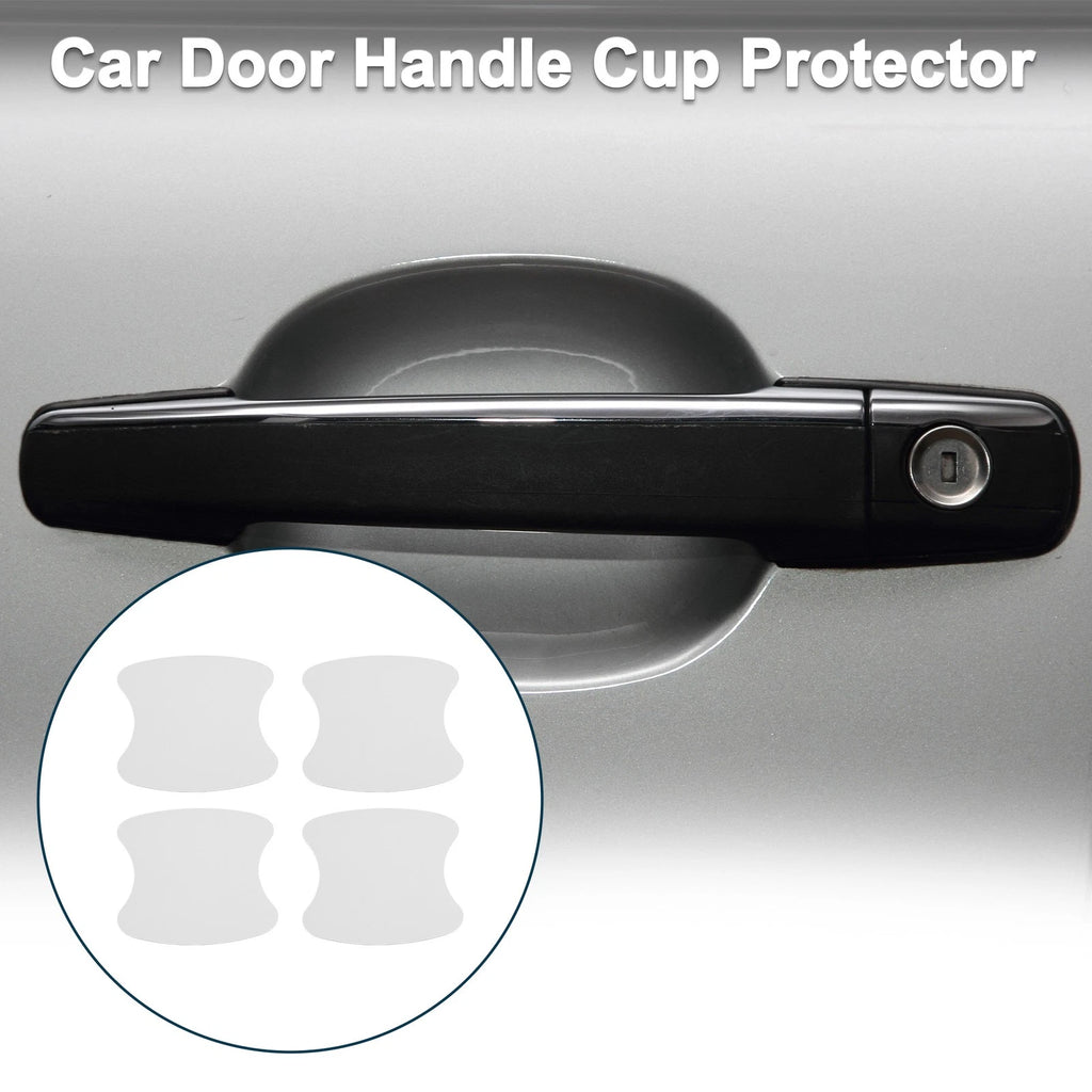 Car Door Handle Scratch Protector for Universal Vehicles (90x100mm, Matte White)