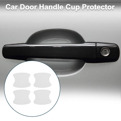 Car Door Handle Scratch Protector for Universal Vehicles (90x100mm, Matte White)