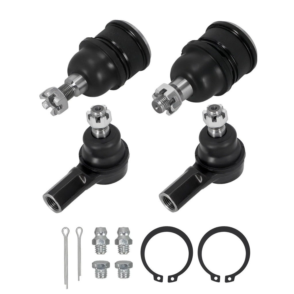 Set of 4 Front Lower Ball Joints Outer Tie Rod Ends for Honda Element (2003–2011)