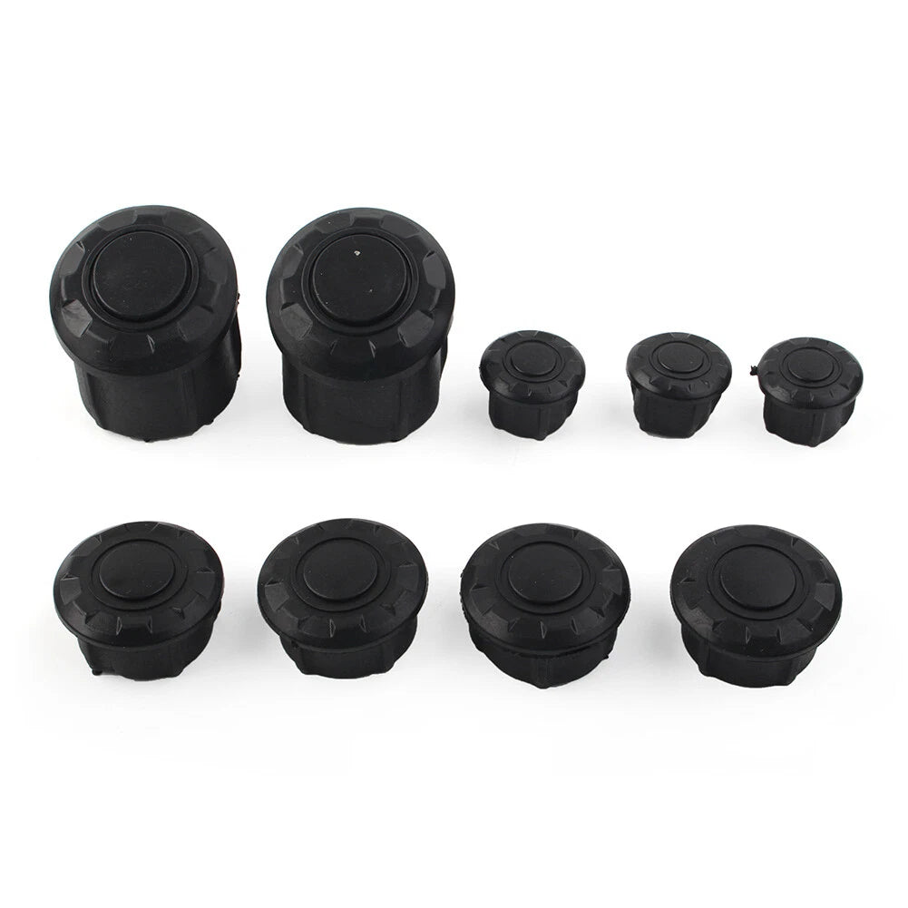 9PCS Frame Hole Cover Caps Plug Kit for BMW R1200GS LC Adventure (2014–2018)