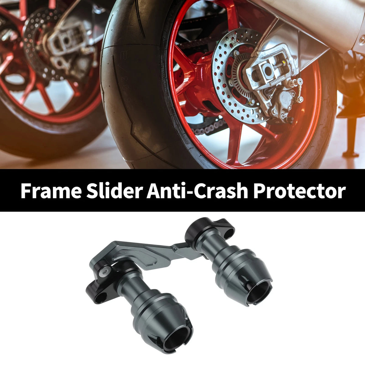 Frame Slider Anti-Crash Protector for Motorcycles 175mm Aluminum Alloy