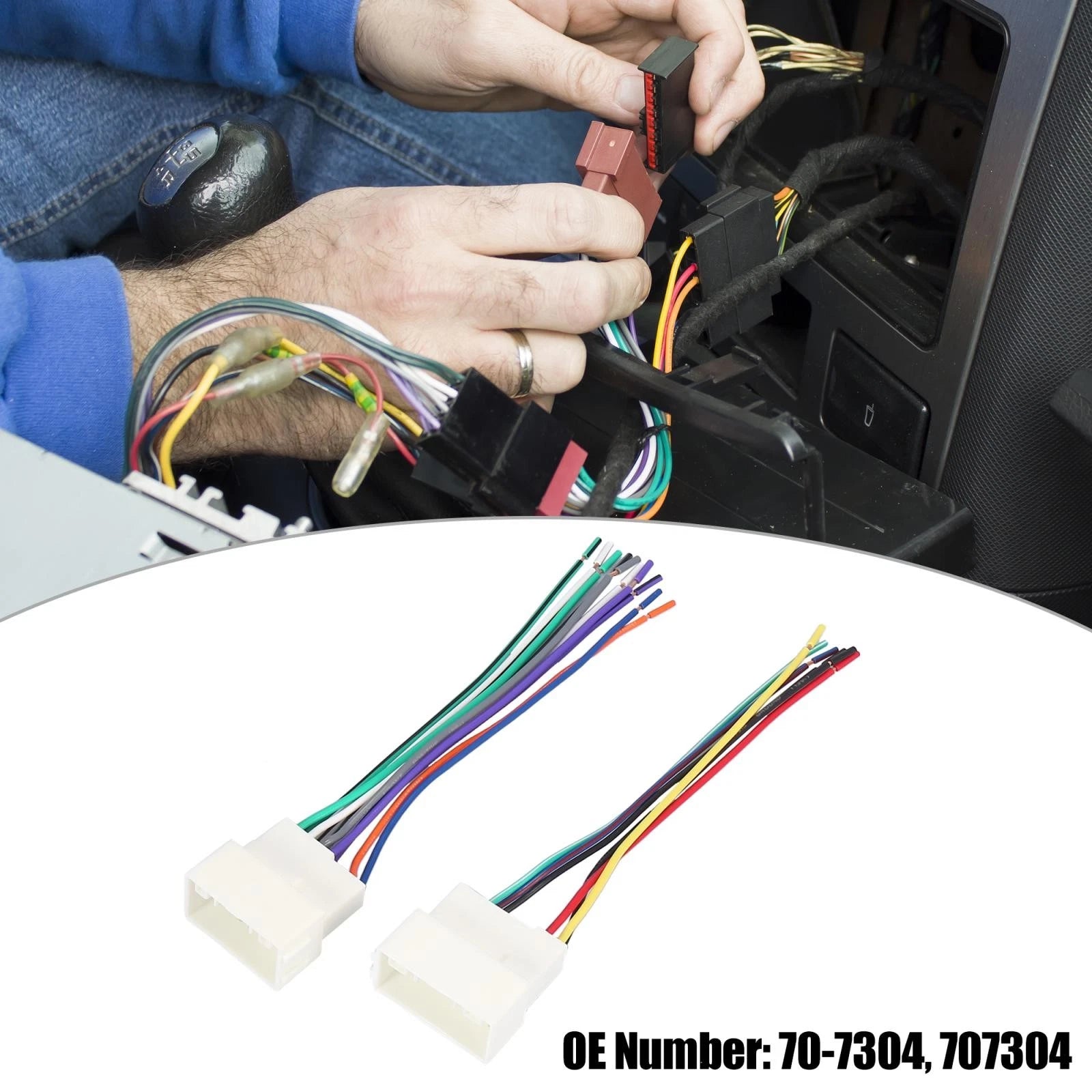 Stereo CD Player Wiring Harness Set for Hyundai Elantra (70-7304) (2000–2015)