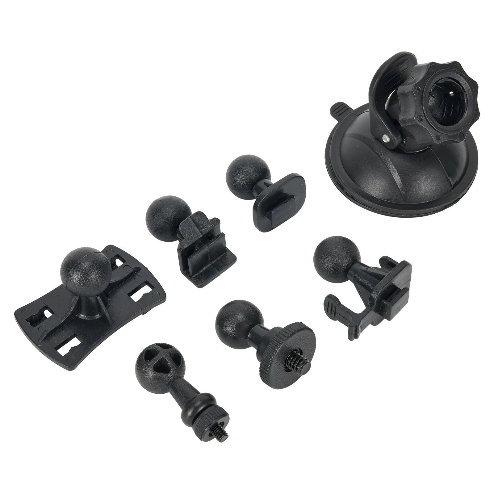 Driving Recorder Bracket Cam Mount Holder with 6 Adapters for