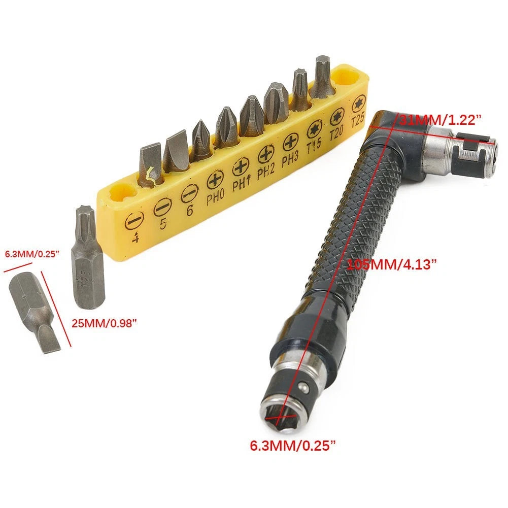 10-in-1 Socket Screwdriver Wrench Set with Anti-Slip Handle