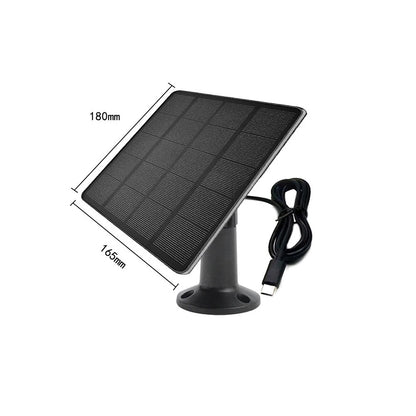 5W Solar Panel for Outdoor Cameras (IP67 Weatherproof, Easy Installation)