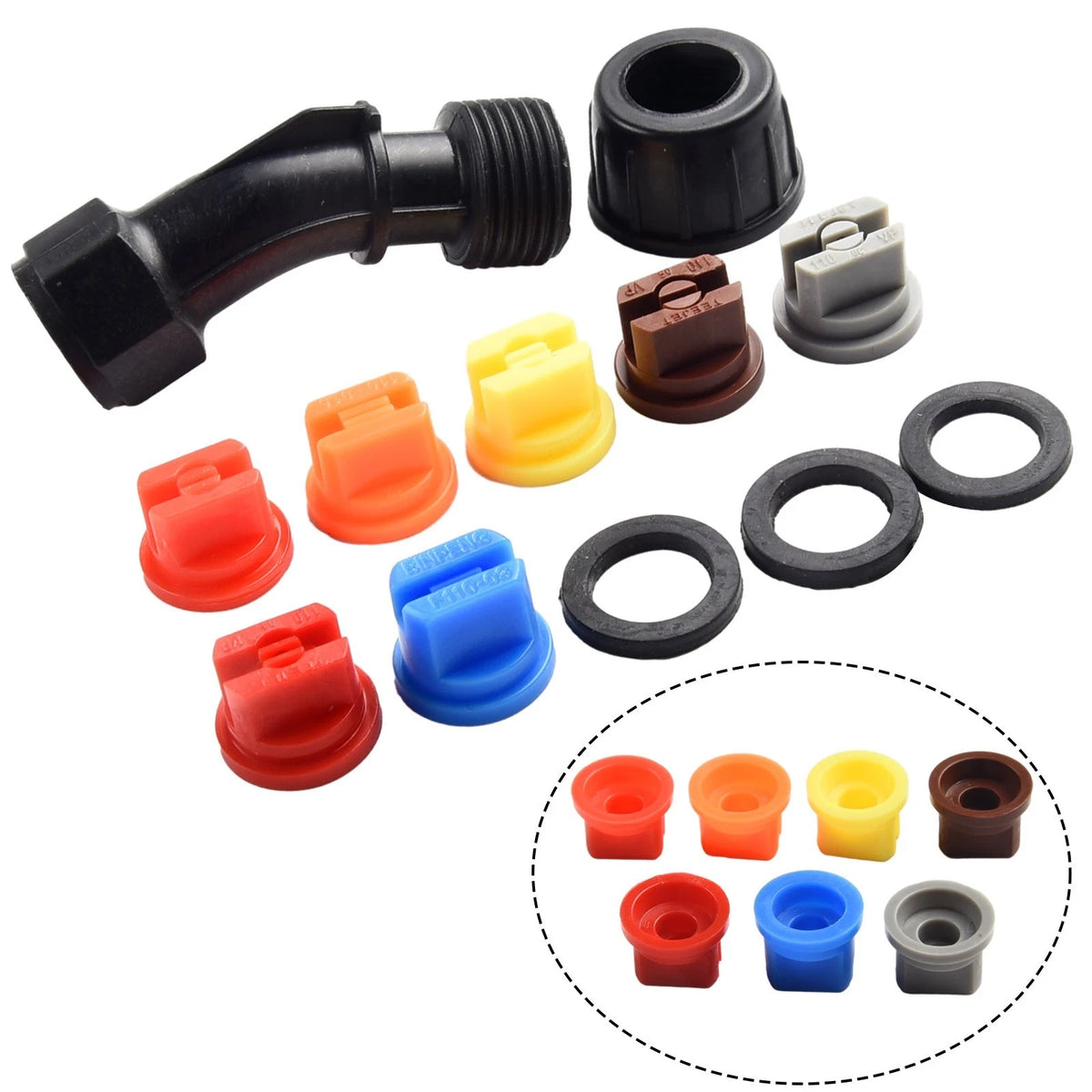 Lawn Nozzle Kit for Multi-Functional High Pressure Spraying