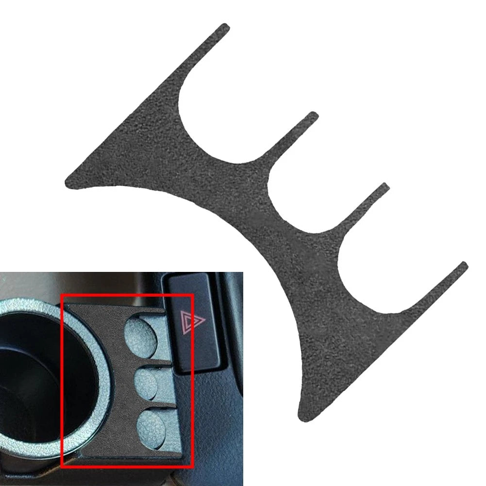 Suede Black Cup Holder Coin Panel Cover Trim for BMW 3 Series E36 (1994–1996)