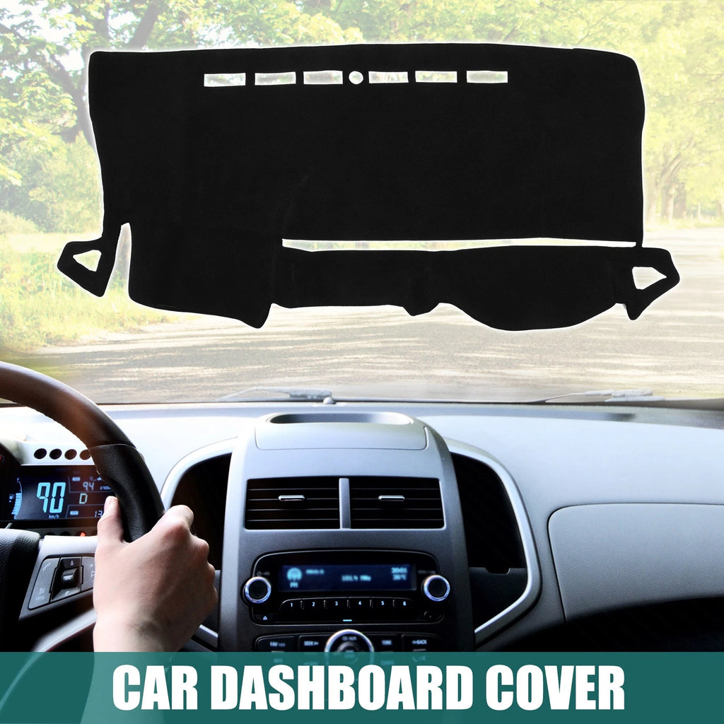 Dashboard Cover for Toyota Voxy (Black Polyester, Non-slip)