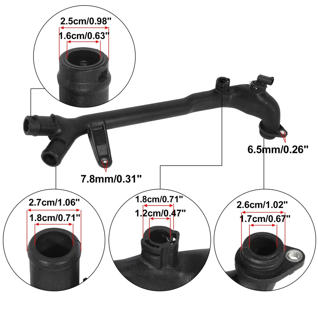 Engine Water Coolant Pipe Replacement for Mercedes-Benz C230 (2003–2005)