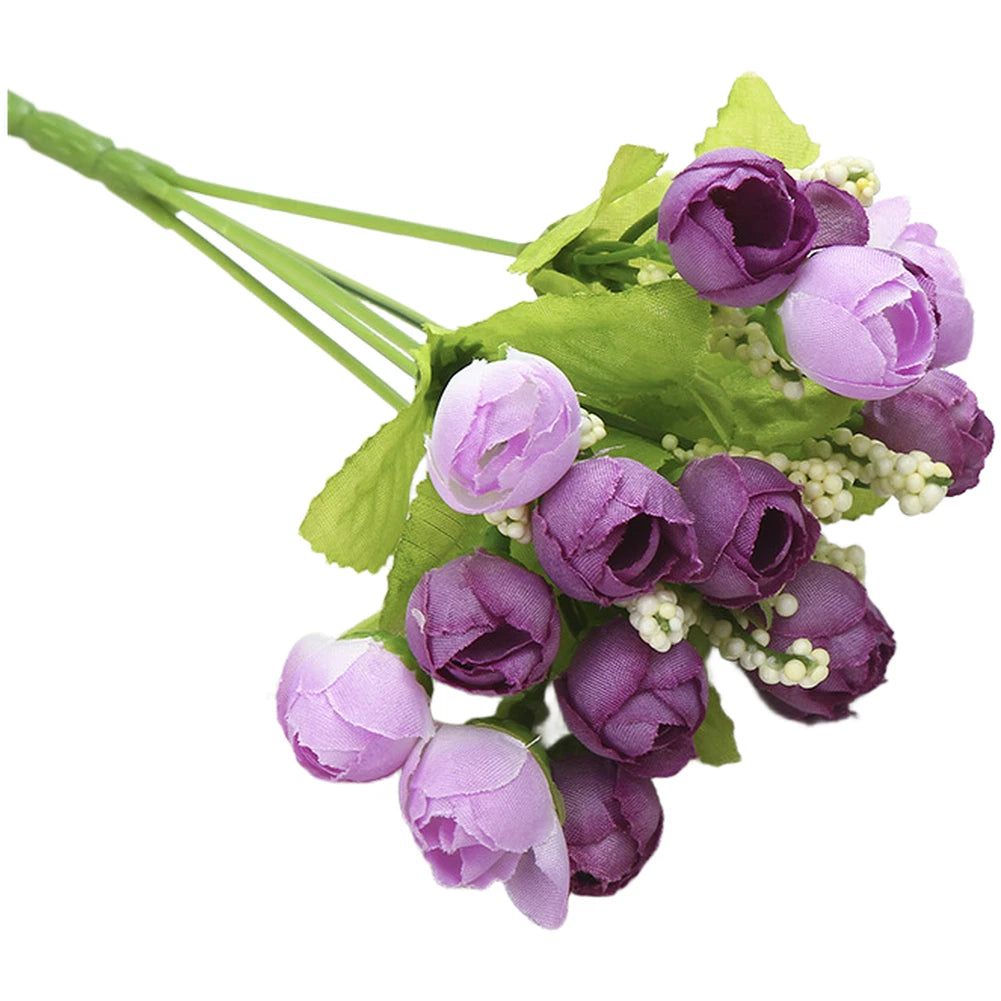 Star Rosebud Bouquet for Indoor Decor (23cm)