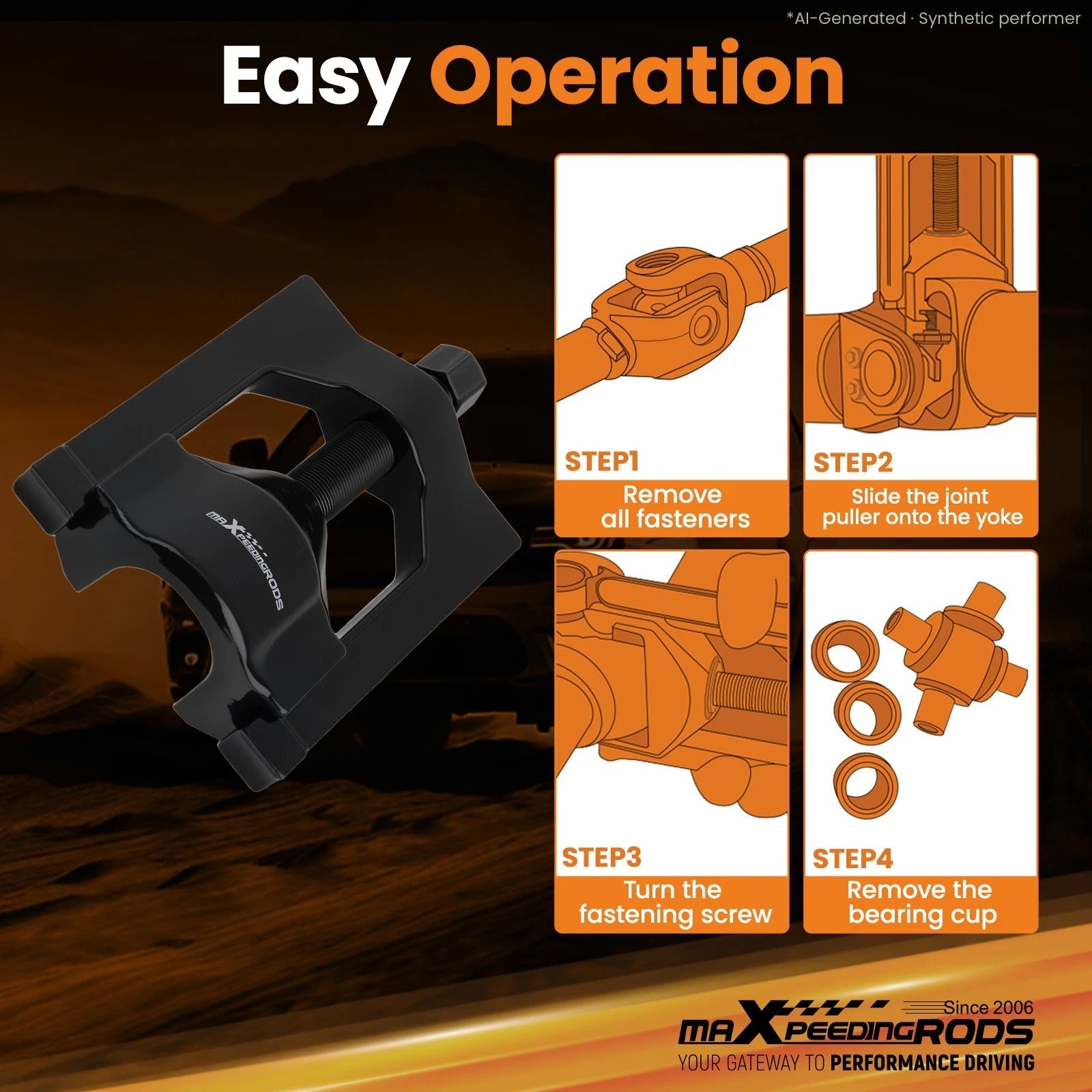 Heavy-Duty Universal Joint Puller for Class 7 & 8 Trucks (Universal)