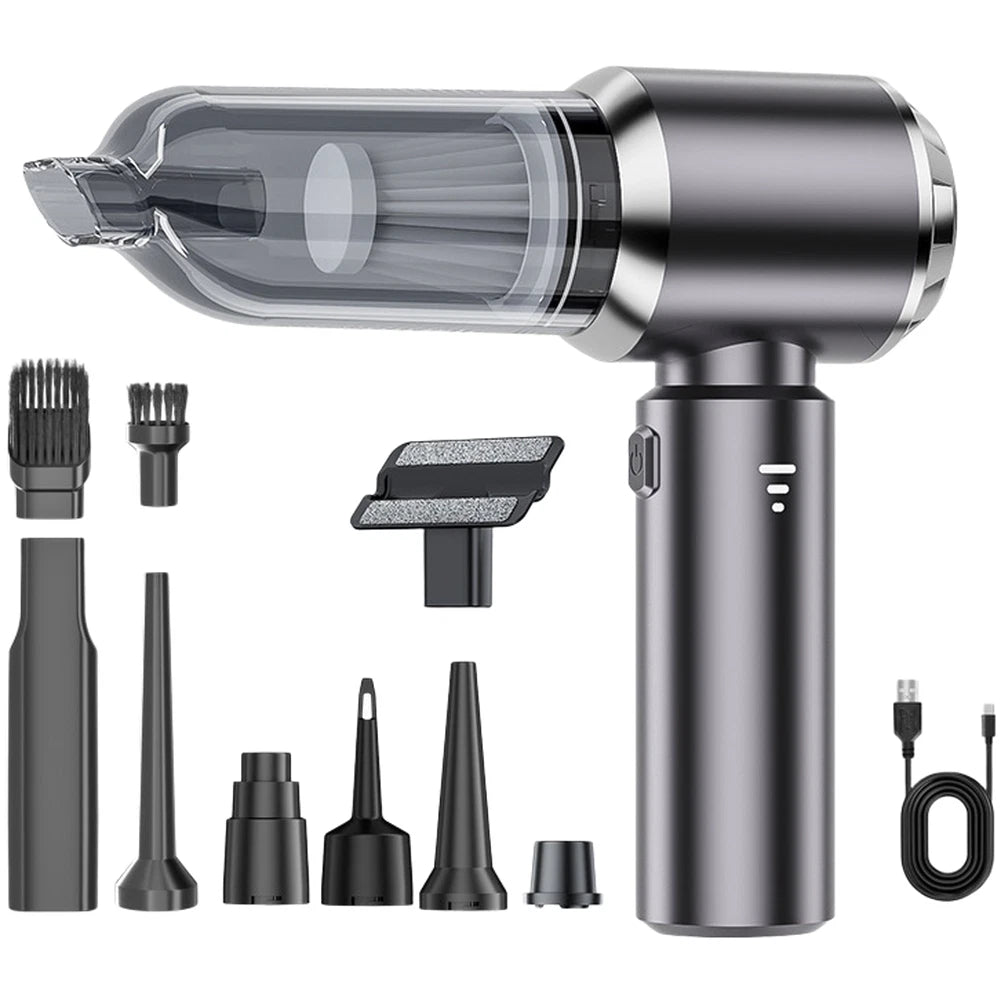 Portable Wireless Car Vacuum Cleaner with Blower Function for All Vehicles