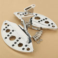 Chrome Semi-Circle Floorboards for Harley Touring Road Glide (1993–2025)