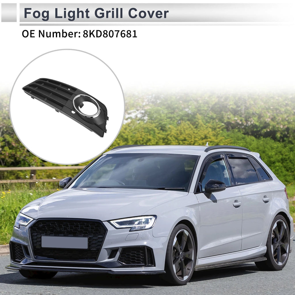 1 Pc Front Left Fog Light Grill Replacement for Audi A4 (2009–2011)