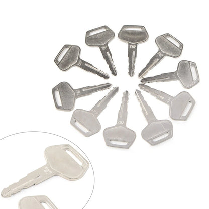 10PCS Ignition Keys for Komatsu Excavator Dozer Loader (#787, #TR261434)