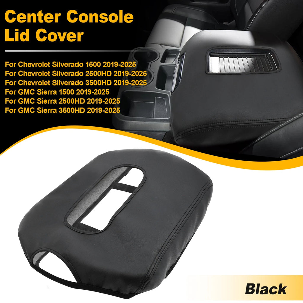 Center Console Lid Armrest Cover Replacement for Chevy Silverado 2019-2024