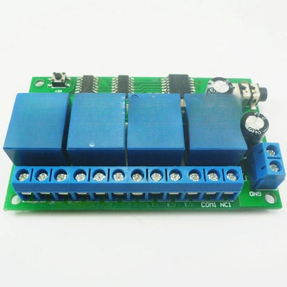 Audio Tone Decoder Switch Board 4 Channel 12V DC for Automation Projects