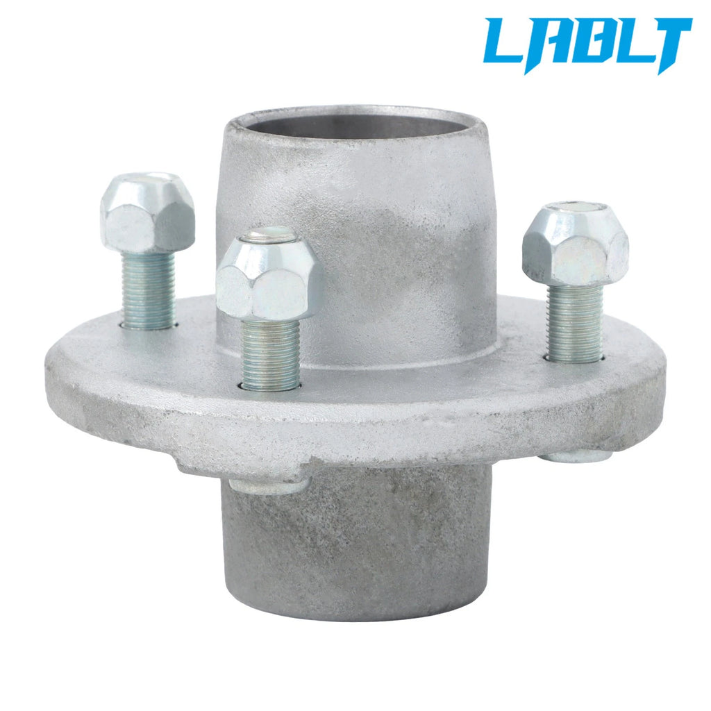 4" Galvanized Trailer Hub Kit for 2000 lbs 1" Spindle & Bearings (2000–2023)