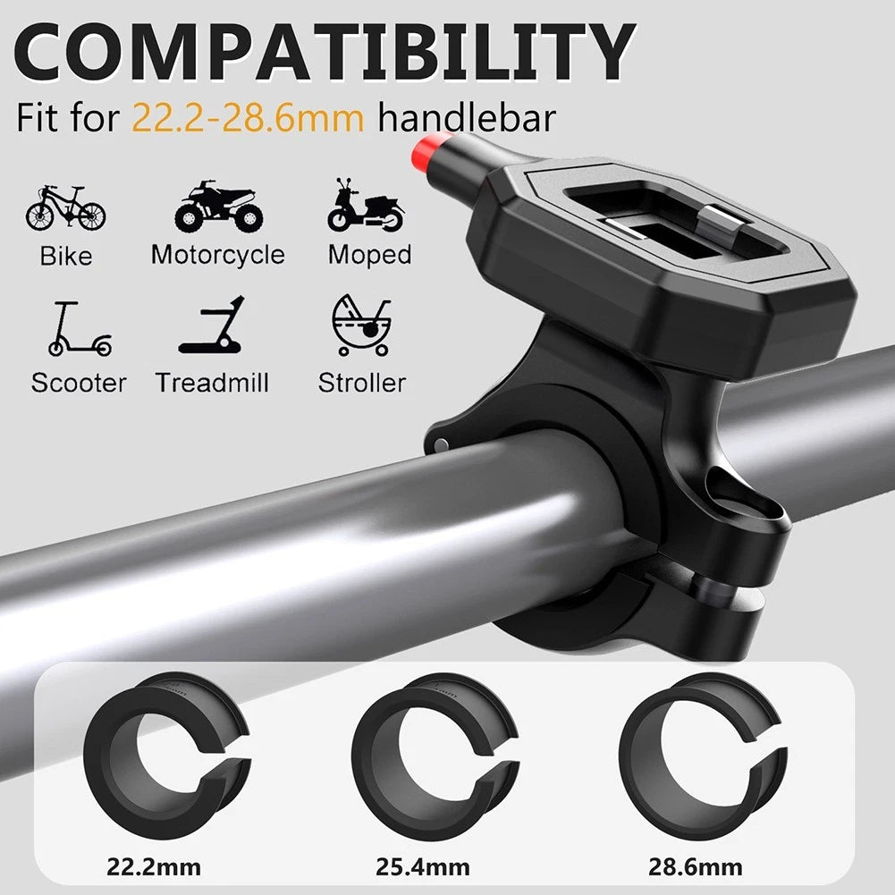 Bicycle Phone Holder with Shock Absorbing & Waterproof Design