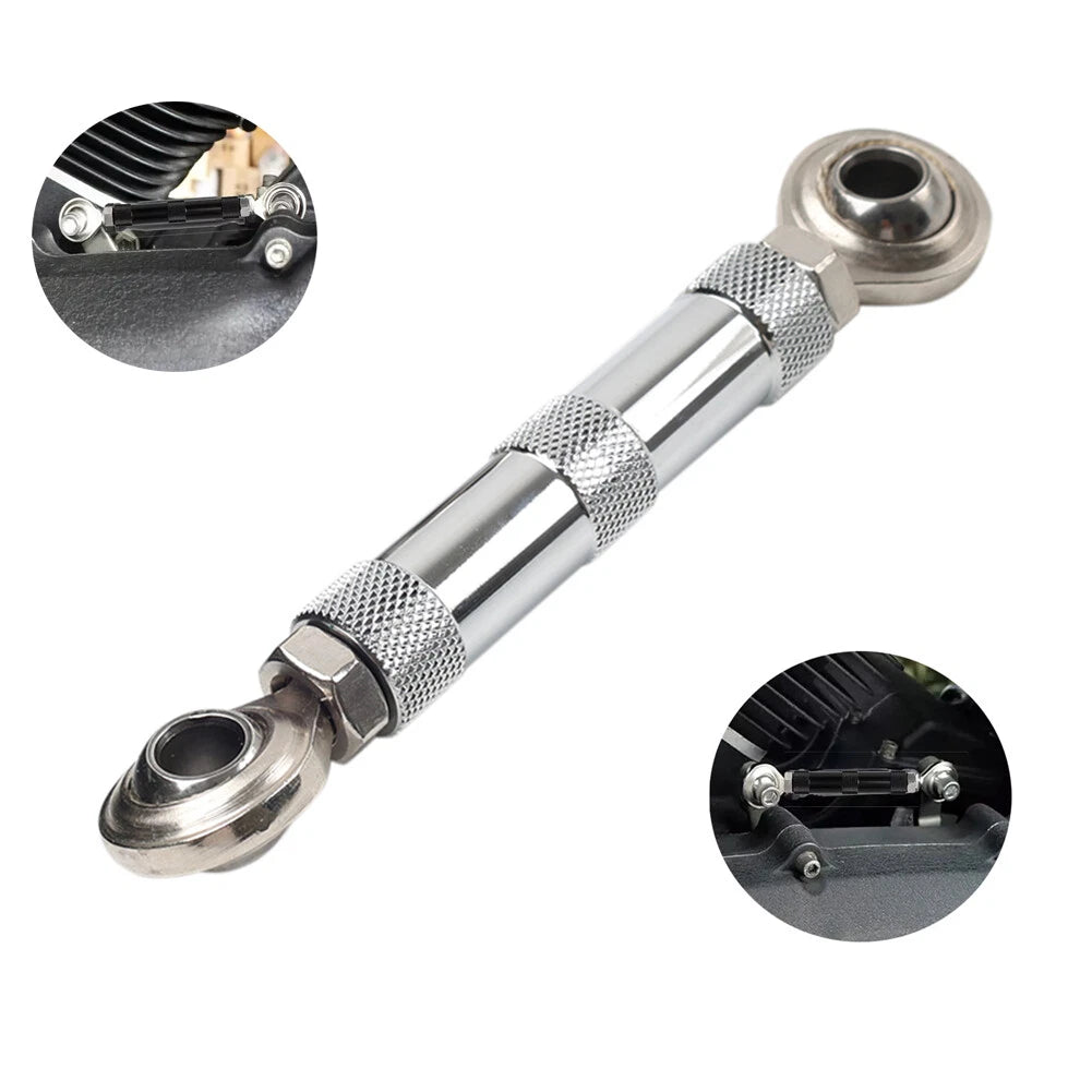 CNC Chrome Mid-Control Shift Linkage Rod for Harley Dyna FXD (1984–2017)
