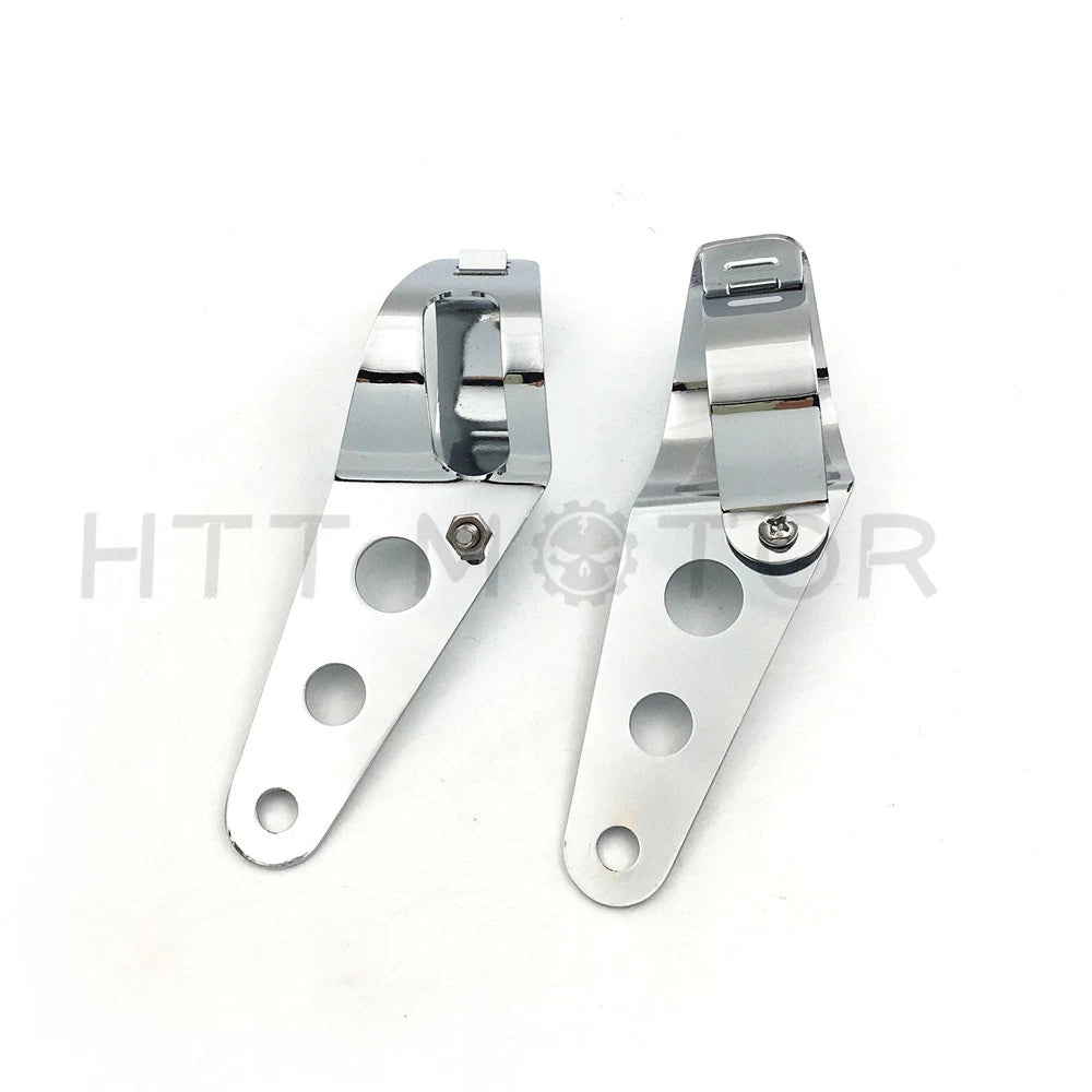 Fork Tube Side-Mounting Headlight Bracket for Kawasaki Vulcan 34-46mm