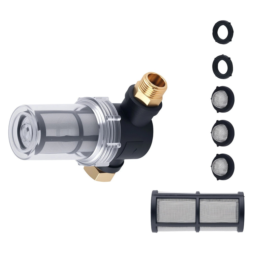 Inline Water Filter for Pressure Washer Hose Pump Protection