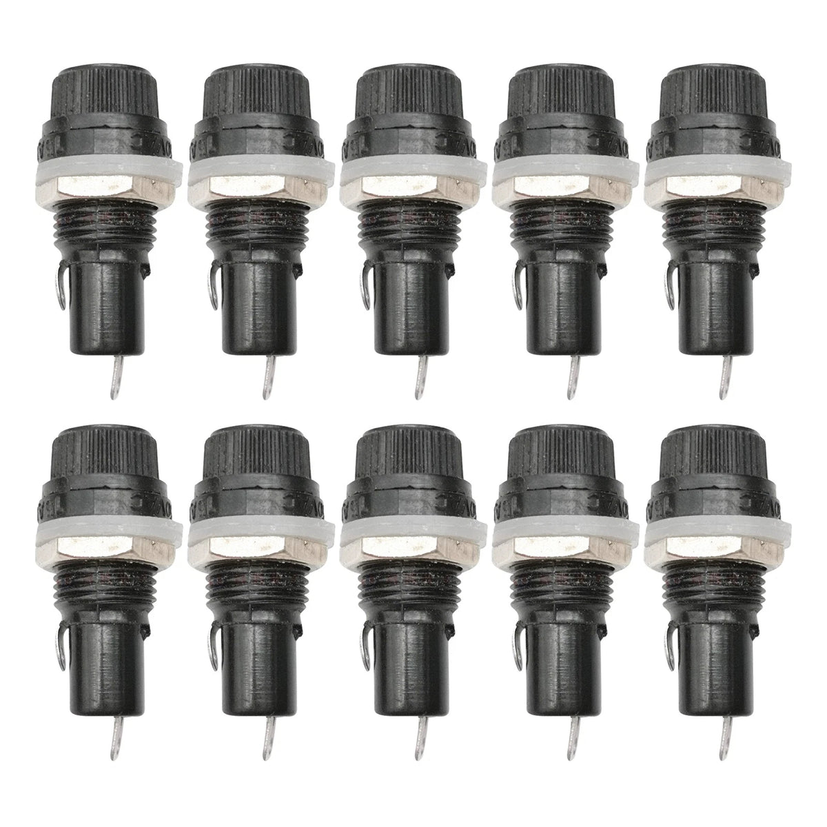 10 Pack Glass Fuse Holders for Motorcycle (Universal)