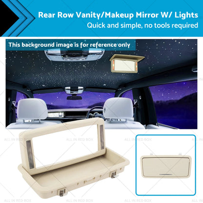 Vanity Makeup Mirror with Lights for Jaguar XJ (2010–2019)