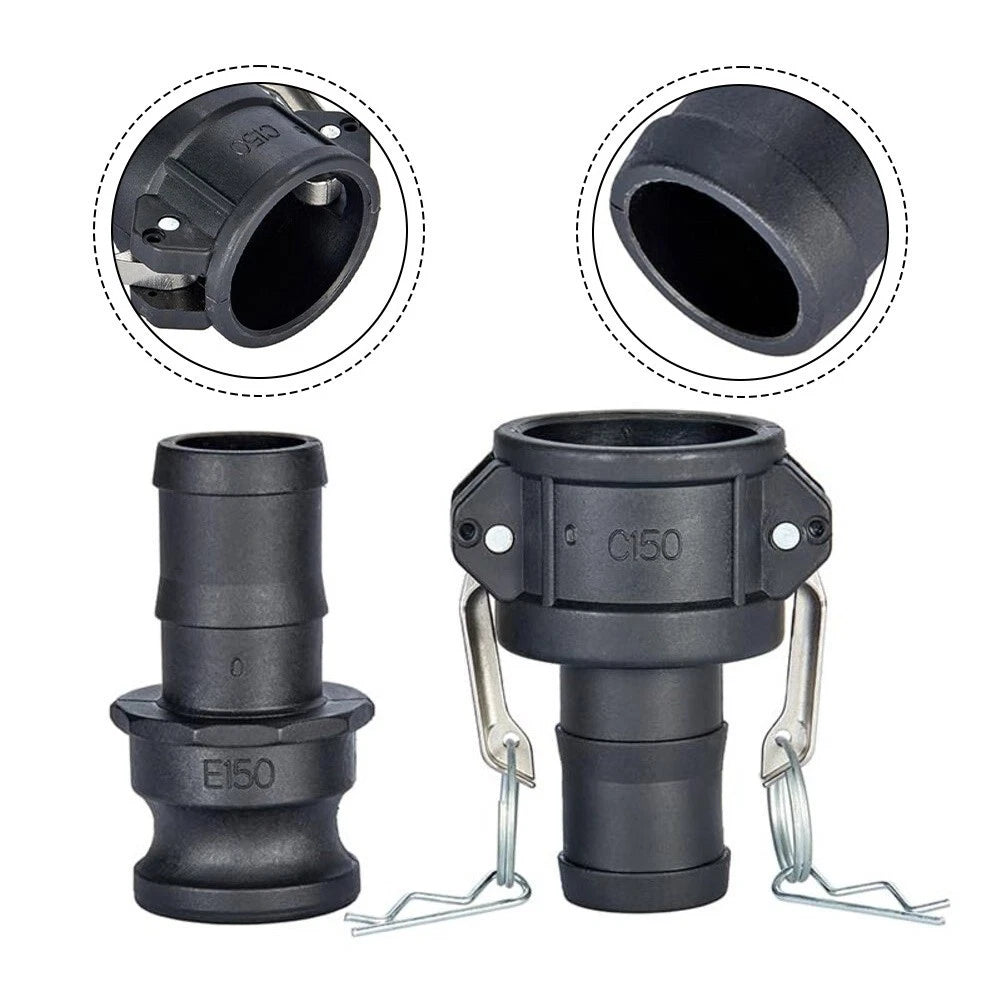 2PC Cam Lock Fittings Set for Hose Coupler and Male Adapter