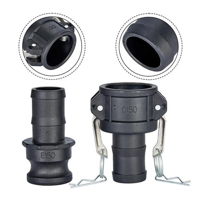 2PC Cam Lock Fittings Set for Hose Coupler and Male Adapter