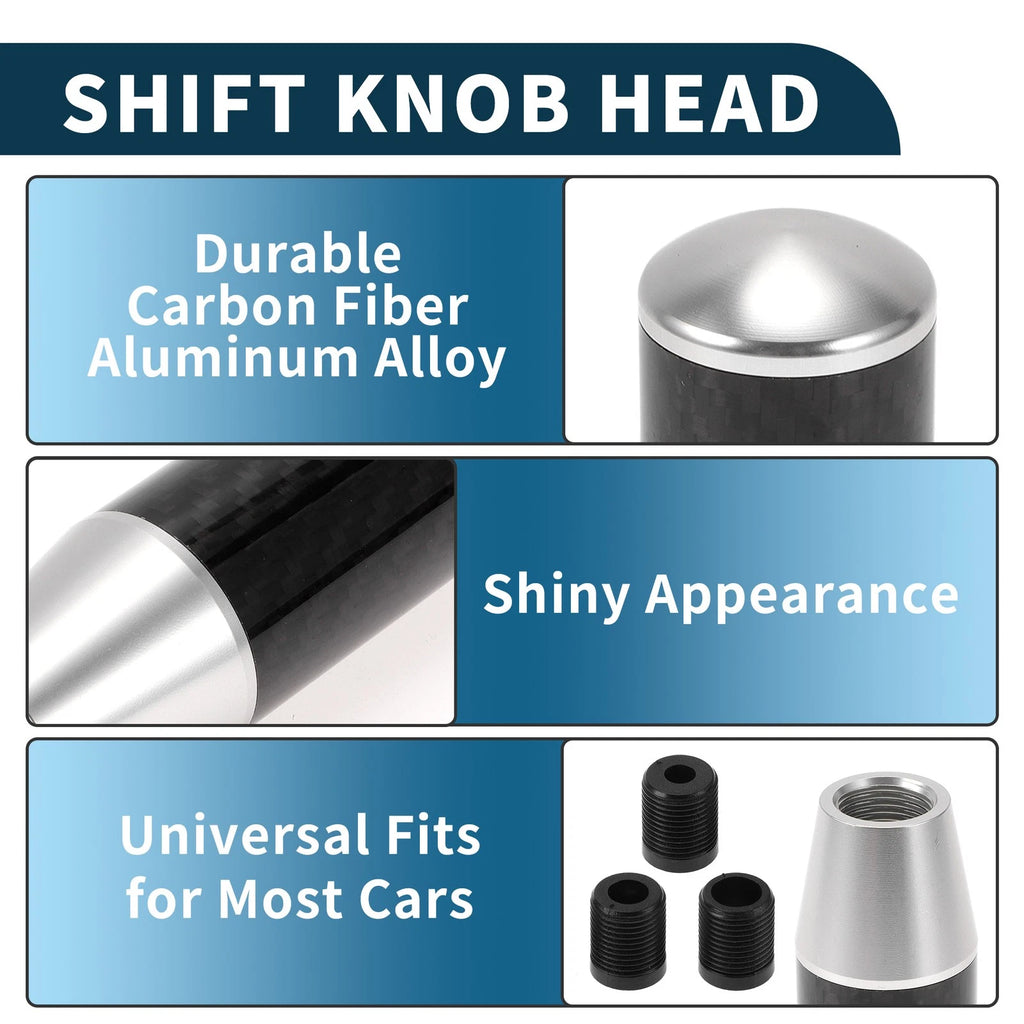 Automatic Manual Shift Knob Set of 1 with 3 Adapters for Universal Fit