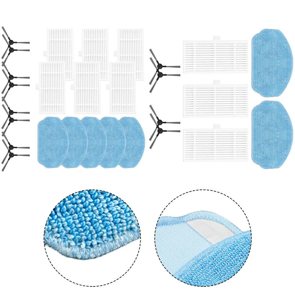 Mop Pads, Filters, and Side Brushes for
