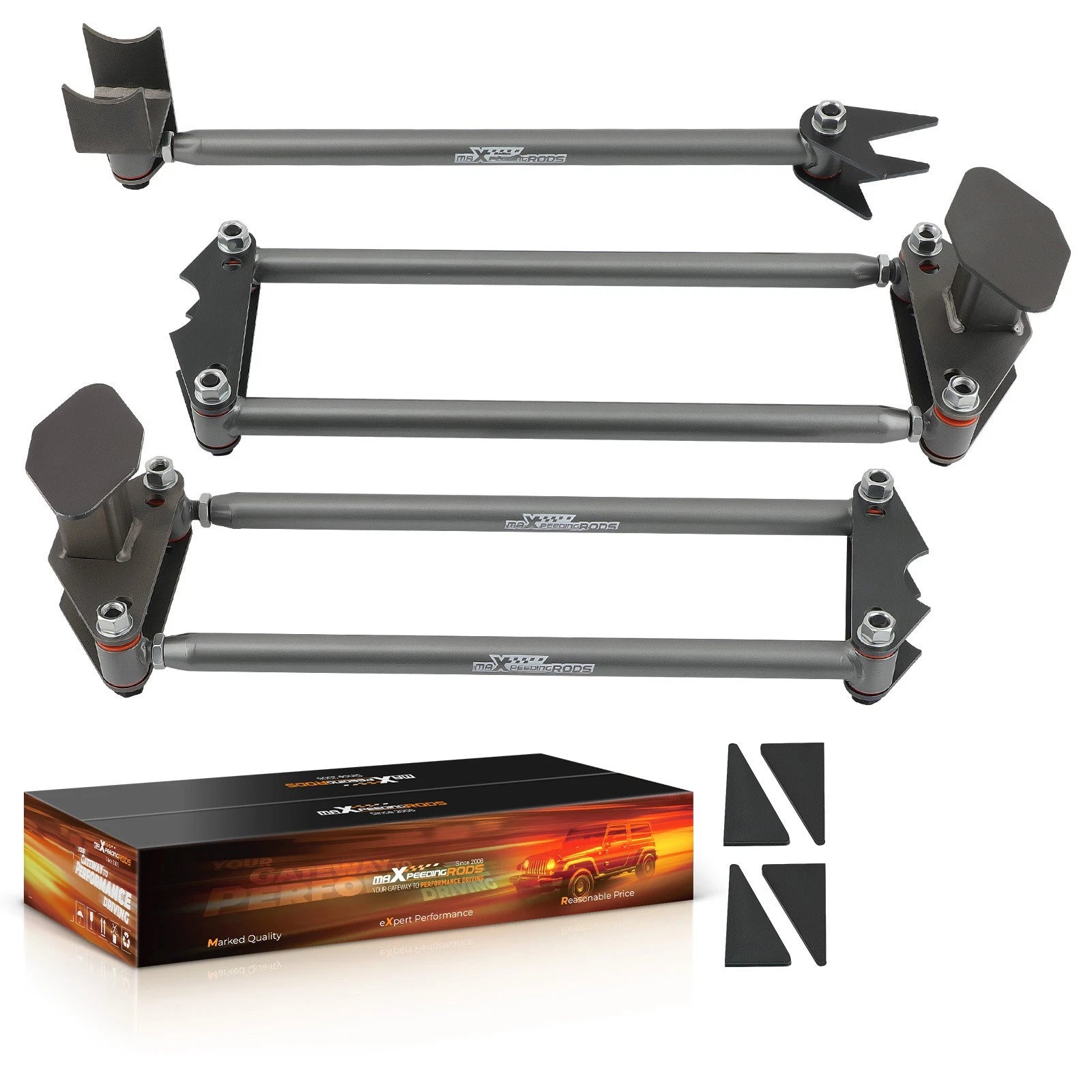 Weld On Parallel Axle 4 Link Suspension Mounts Kit for Classic Car