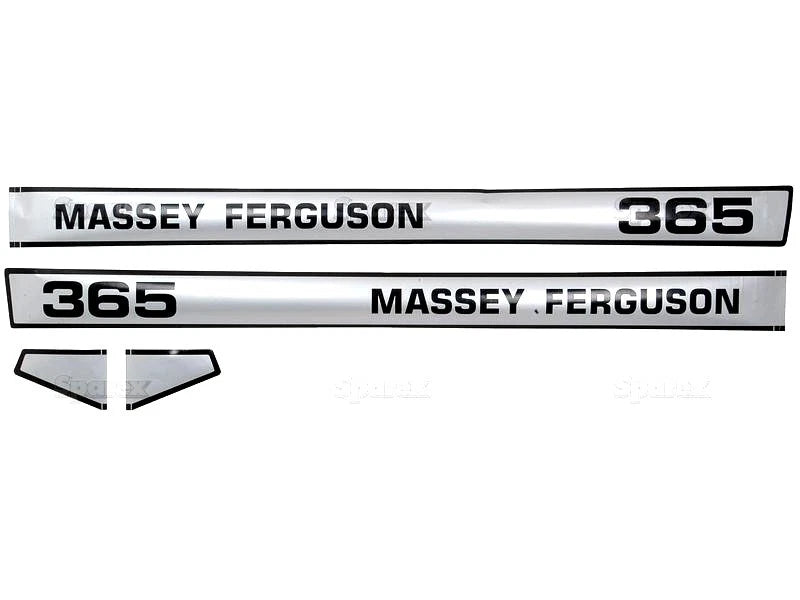 Bonnet Decal Set for Massey Ferguson 365