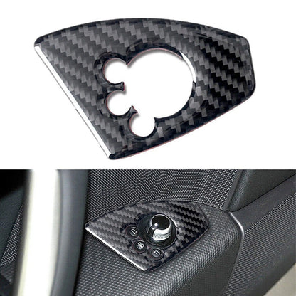 Carbon Fiber Interior Door Lock Button Cover Trim for Audi TT TTRS (2008–2014)