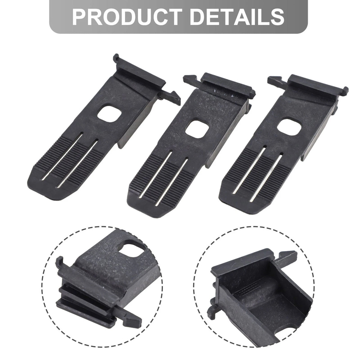 Set of 3 Front Bumper Grille Brackets for Mercedes W212 (2014–2016)