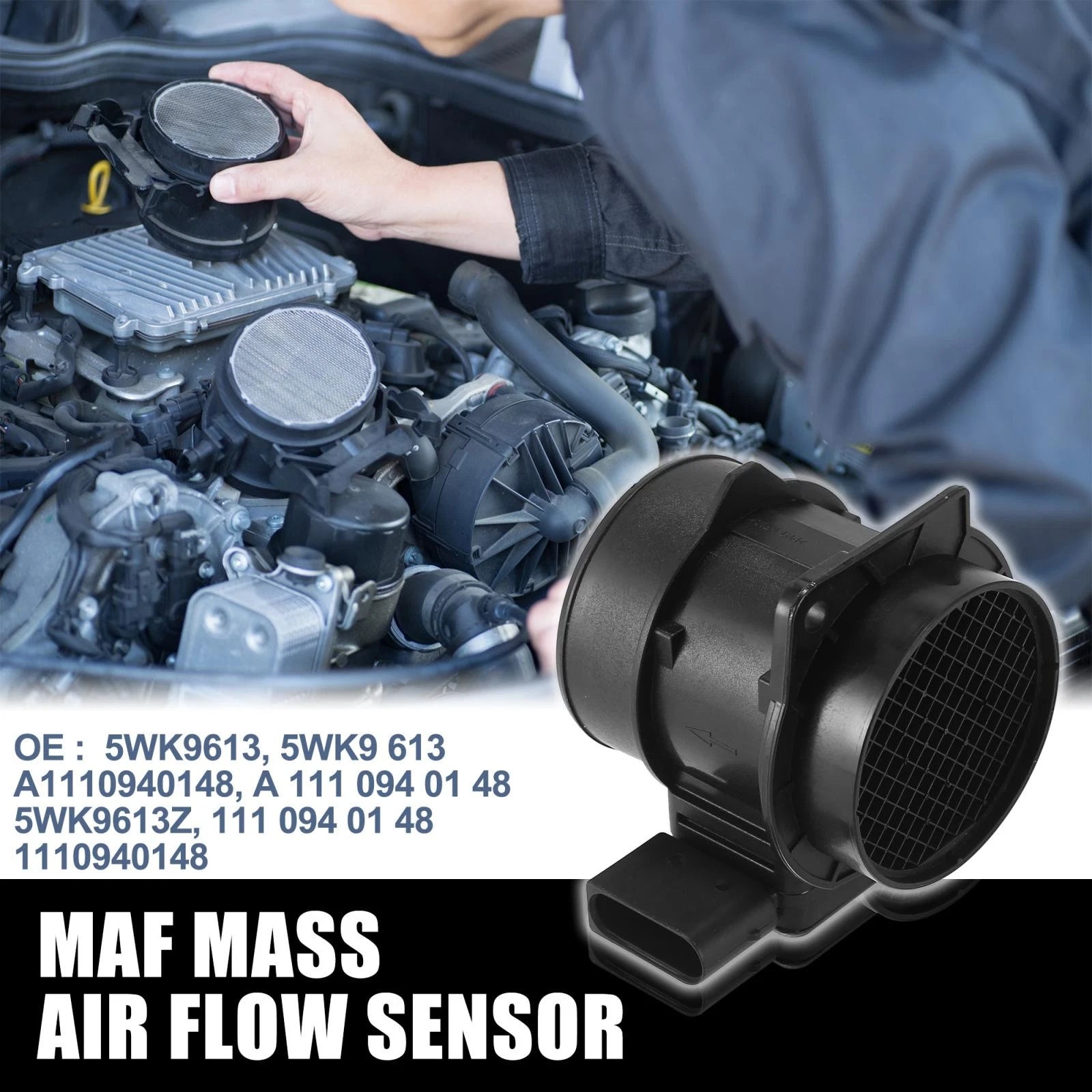 Mass Air Flow Sensor 5 Pin Replacement for Mercedes-Benz (2014–2018)