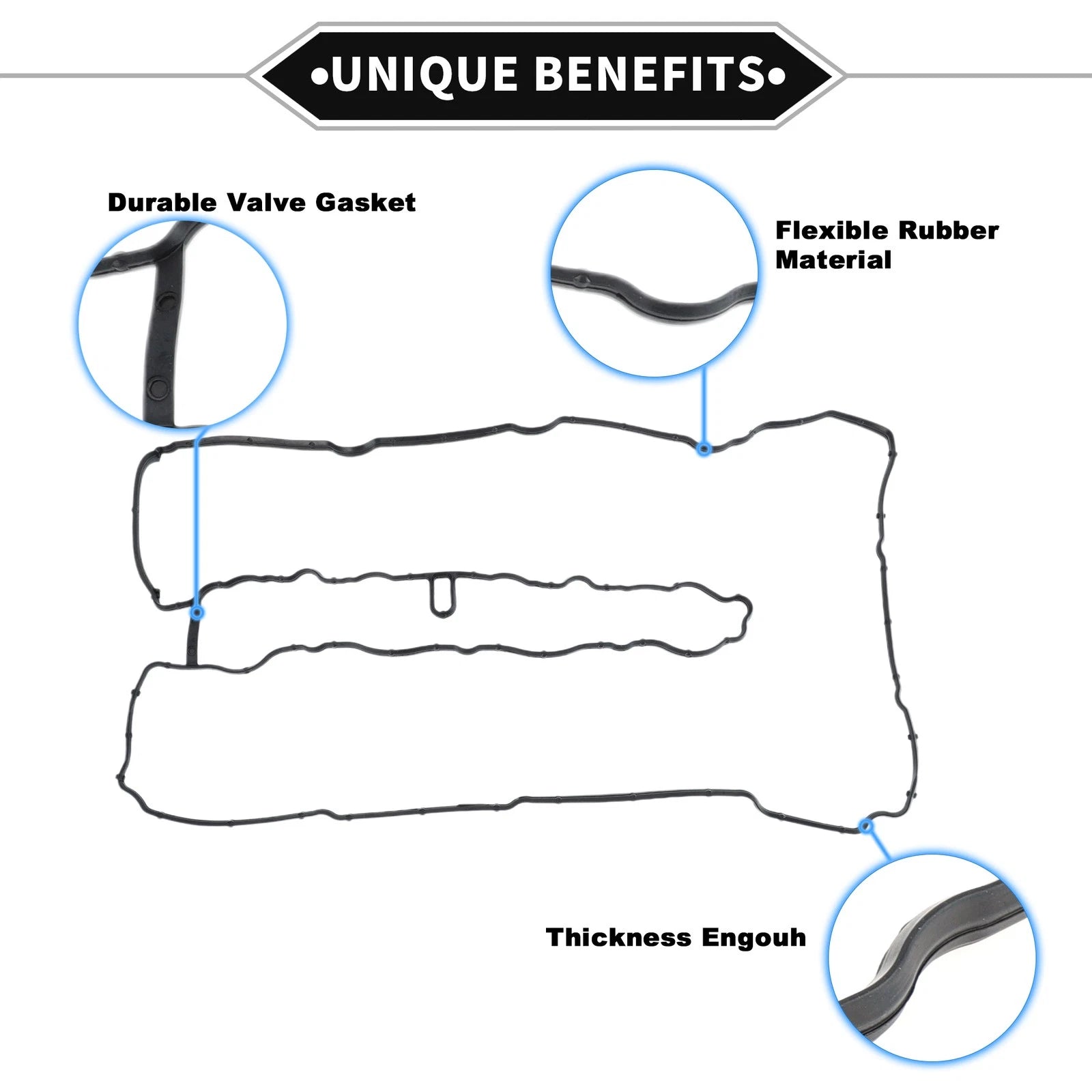 Valve Cover Gasket OEM Replacement for BMW 3 Series Cylinder Head (2006–2019)
