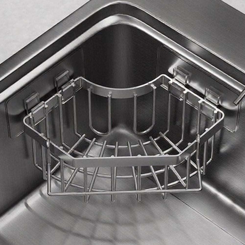 Self-Sticking Corner Shelf for Cleaning Tools (18x18x9cm)