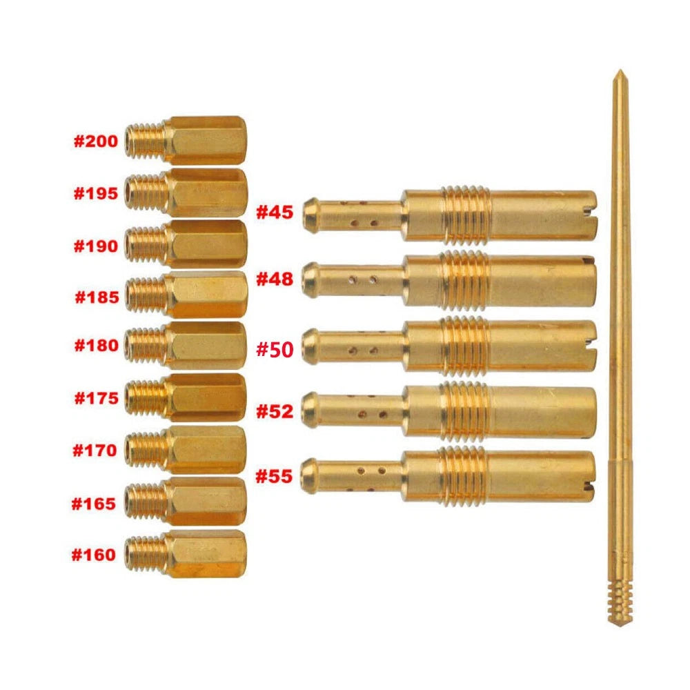 Carburetor Main Jet Pilot/Slow Jet Needle for Keihin FCR PWK OKO CVK PWM