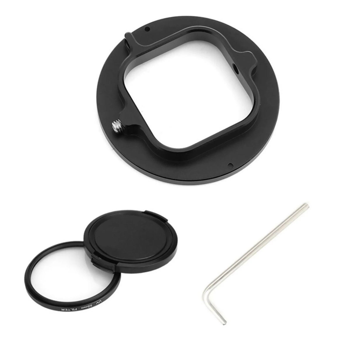52mm UV Camera Lens Filter Adapter Ring for GoPro Hero 9/10 Black