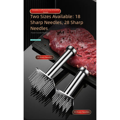 304 Stainless Steel Meat Tenderizer with 19 25 18 28 Needle Design