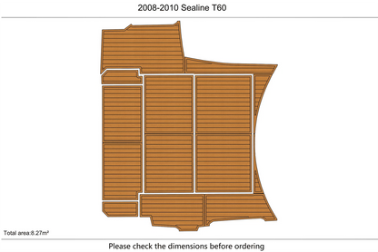 EVA Foam Pad for Sealine T60 (2008) - Teak Deck Flooring Mat