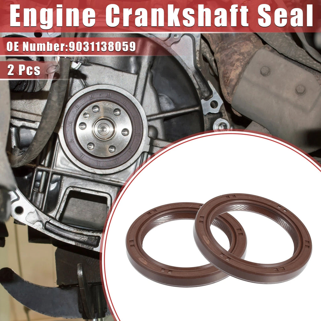 2PCS Crankshaft Oil Seal Replacement for Toyota Corolla Scion 1998–2008