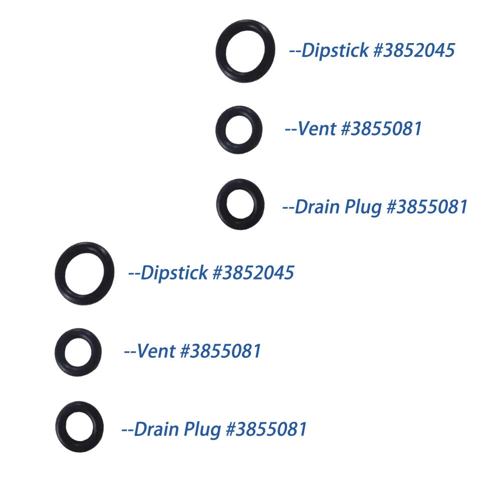 2X Gearlube O-Rings for Volvo Penta Duoprop