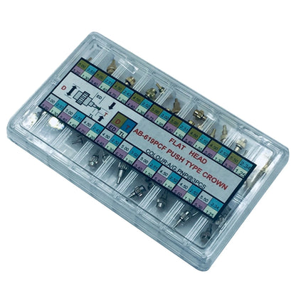 Watch Pusher Button Crown Assortment for Chronograph (54 Pack)